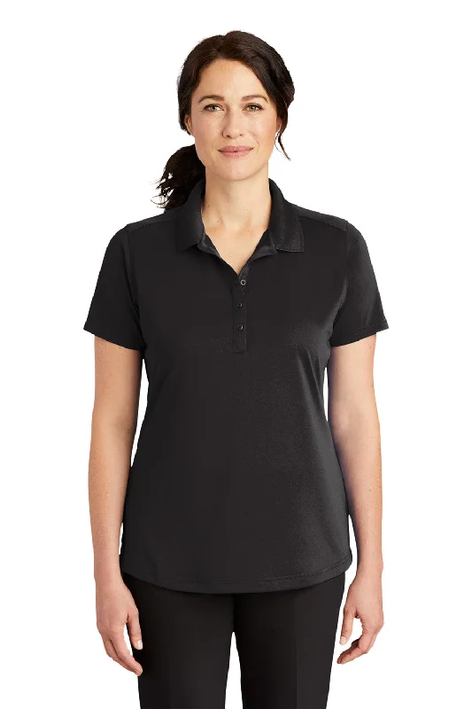 Flowy blouses for effortless fashion -CornerStone Womens Select Moisture Wicking Short Sleeve Polo Shirt - Black