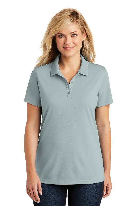 Lightweight shirts for breezy summer days -Port Authority Womens Dry Zone Moisture Wicking Short Sleeve Polo Shirt - Gusty Grey