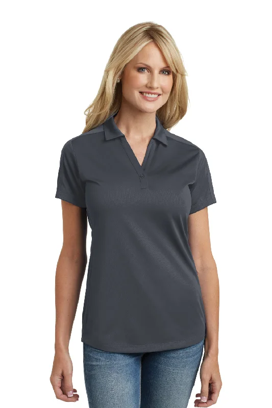 Casual shirts for easy weekend style -Port Authority Womens Moisture Wicking Short Sleeve Polo Shirt - Graphite Grey