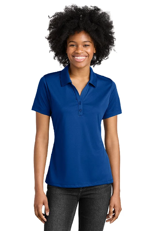 Blouses with delicate embroidery for a chic look -Sport-Tek Womens Competitor Moisture Wicking Short Sleeve Polo Shirt - True Royal Blue