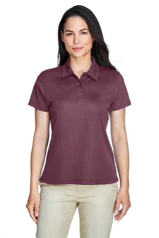 Classic blouses for elegant evening wear -Team 365 Womens Command Performance Moisture Wicking Short Sleeve Polo Shirt - Dark Maroon