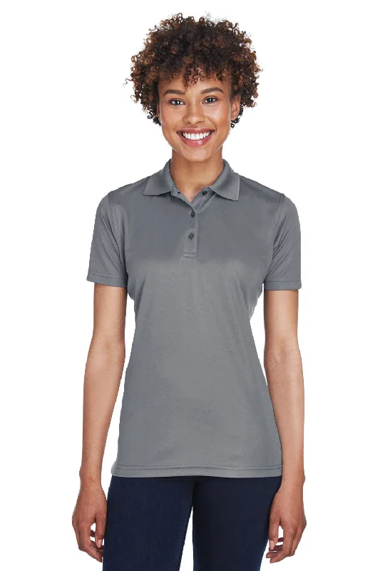 Classic shirts for a business casual wardrobe -UltraClub Womens Cool & Dry Moisture Wicking Short Sleeve Polo Shirt - Charcoal Grey