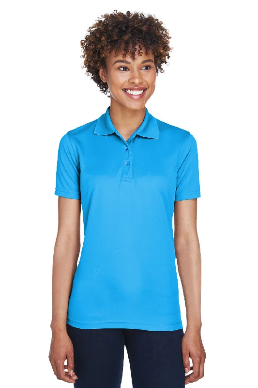 Elegant shirts for dinner parties -UltraClub Womens Cool & Dry Moisture Wicking Short Sleeve Polo Shirt - Coast Blue