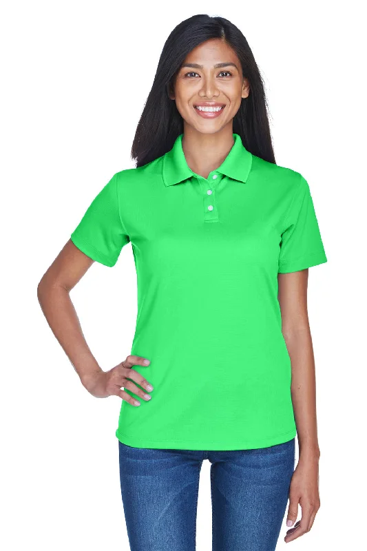 Printed button-up shirts for a bold statement -UltraClub Womens Cool & Dry Performance Moisture Wicking Short Sleeve Polo Shirt - Cool Green