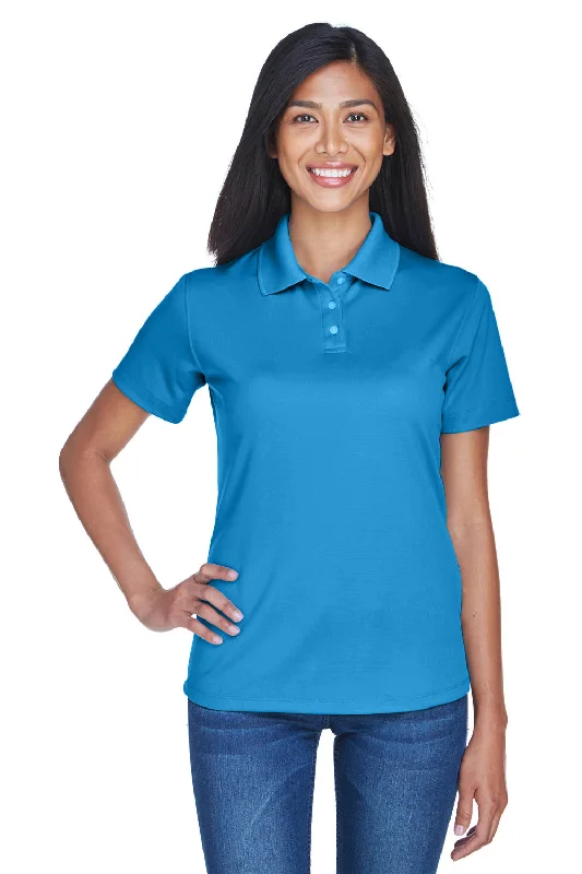 Fashionable shirts for every occasion -UltraClub Womens Cool & Dry Performance Moisture Wicking Short Sleeve Polo Shirt - Pacific Blue