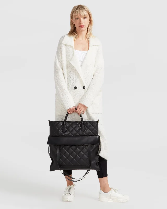 Casual cardigan for weekend wear -Born To Run Sustainable Sweater Coat - White