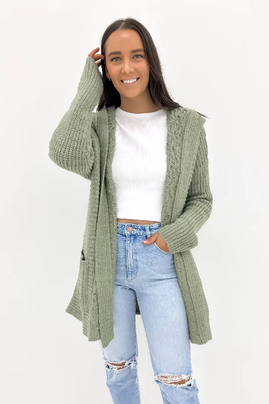 Lightweight cardigan for sunny days -Homeward Bound II Cardigan Light Army