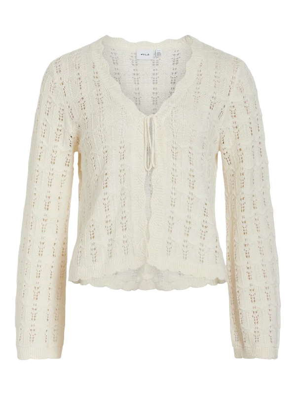 Trendy cardigan with a modern, sleek fit -VIAMIRA Cardigan - Eggnog