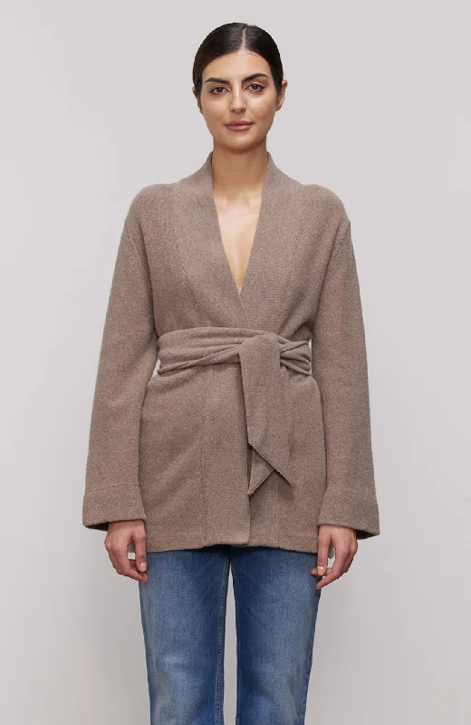 Trendy oversized cardigan for casual fashion -Hermine Wrap Cardigan