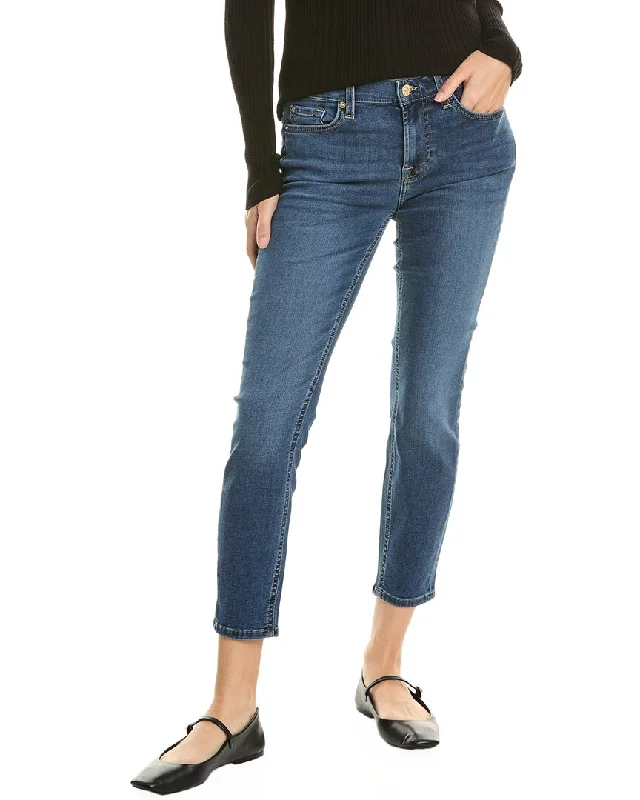 Stylish wide-leg pants for relaxed fashion -7 For All Mankind Duchess Ankle Skinny Jean