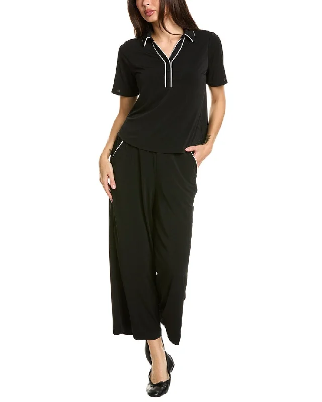 Casual pants for beach outings -Adrianna Papell 2pc Top & Pant Set