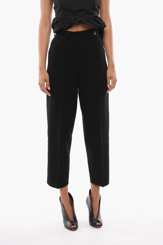 High-waist tailored pants for office outfits -Aeron Viscose-knit MADELINE Tailored Pants