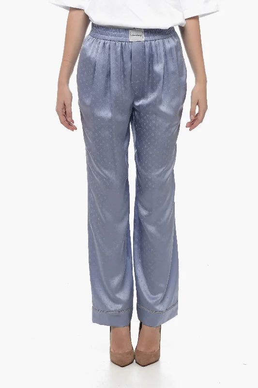 Soft velvet pants for a luxe look -Alexander Wang T by ALEXANDER WANG Silk Sleeping Pants with Paisley Motif