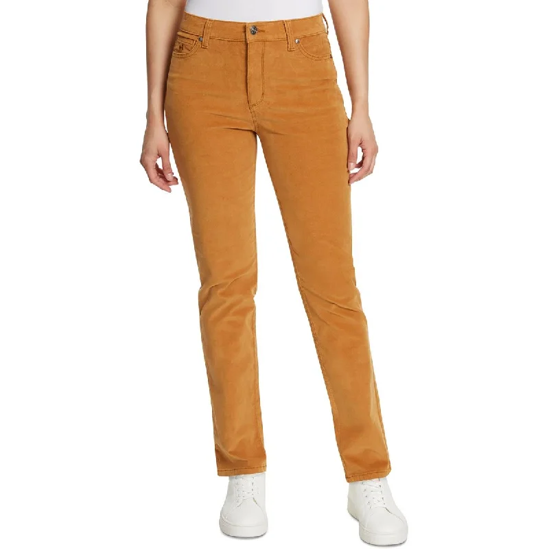 Comfy pants for weekend relaxation -Amanda Womens Slimming High Rise Straight Leg Pants