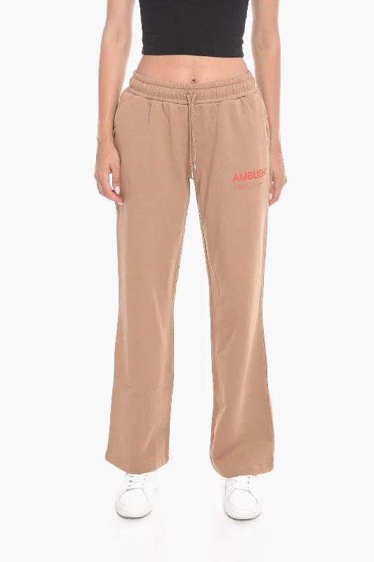 Slim-fit dress pants for formal attire -Ambush Wide-leg WORKSHOP Joggers with Logo Print