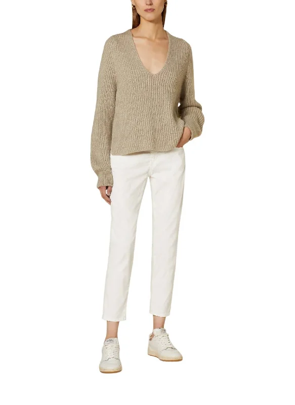 Soft pants for a cozy feel -Baker Cord Jeans In White