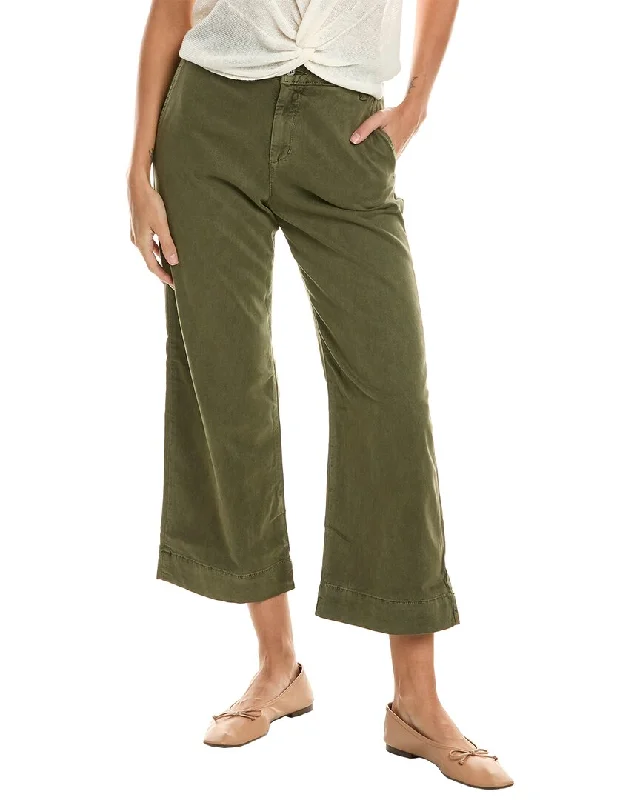 Stretch fit pants for active women -Bella Dahl Wide Leg Crop