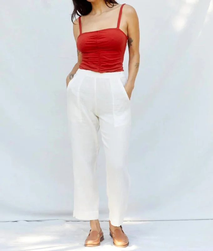 Flared yoga pants for flexibility -Cara Pants In Cream