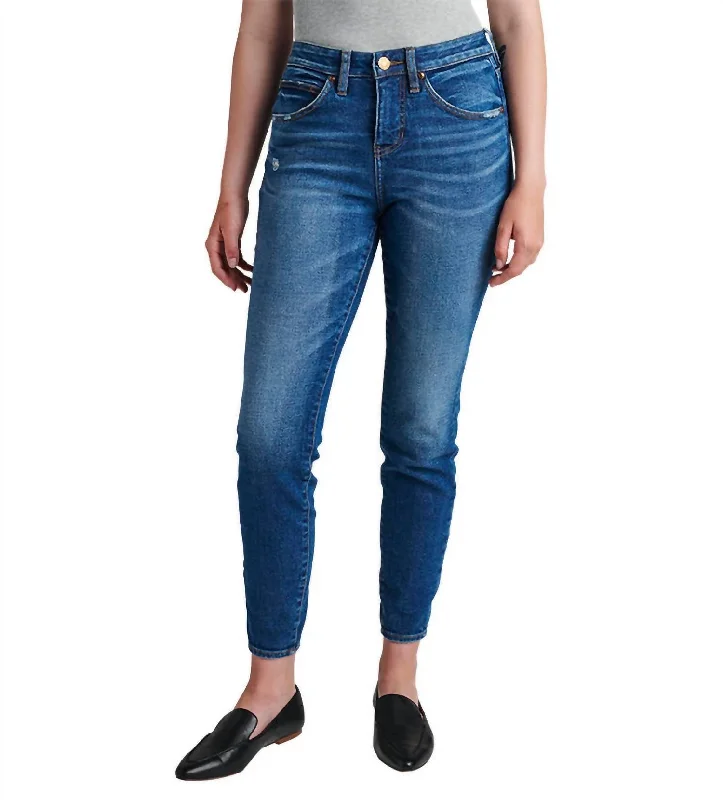 Chic bootcut pants for a flattering fit -Cecelia Mid Rise Skinny Jean In San Diego Blue