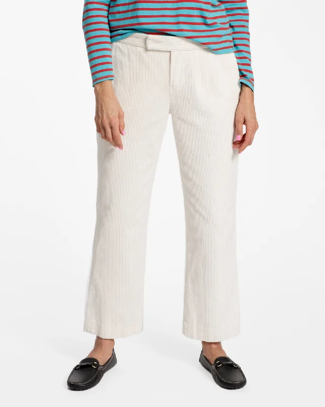 Casual capri pants for spring fashion -Chloe Corduroy Pant Oyster