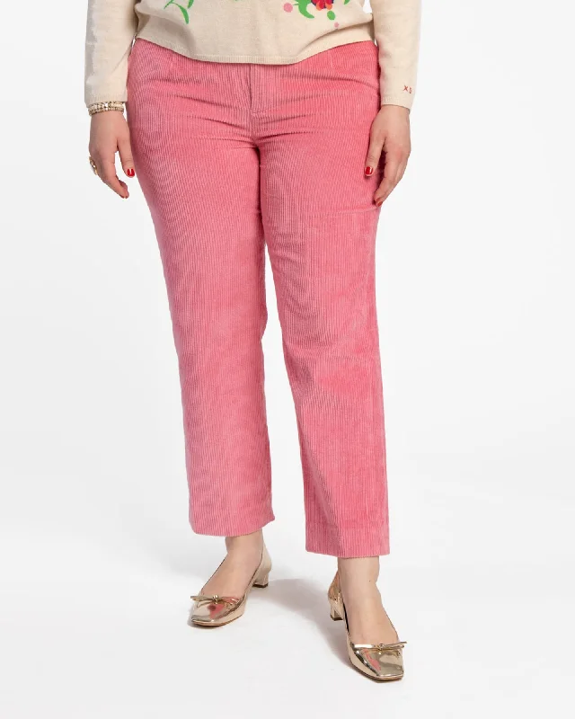 Classic black wool pants for elegance -Chloe Corduroy Pant Pink