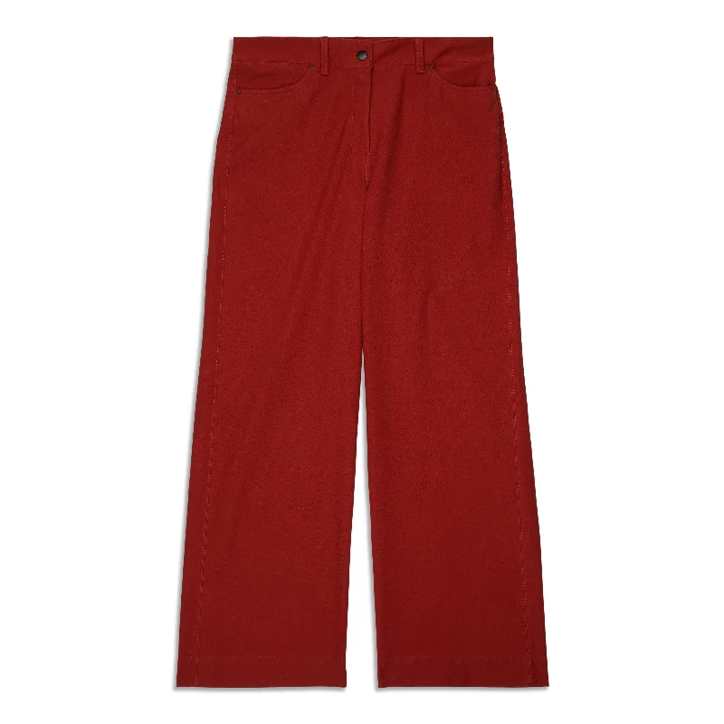 Comfortable sweatpants for cozy lounging -City Sleek 5 Pocket High-Rise Wide-Leg Pant - Resale