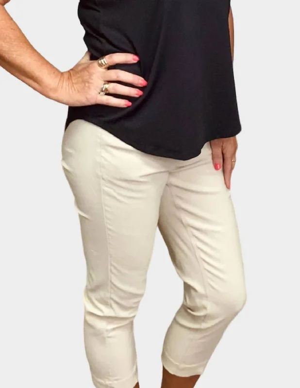 Trendy pants for a chic fashion statement -Contemporary Crop Pant In Stone