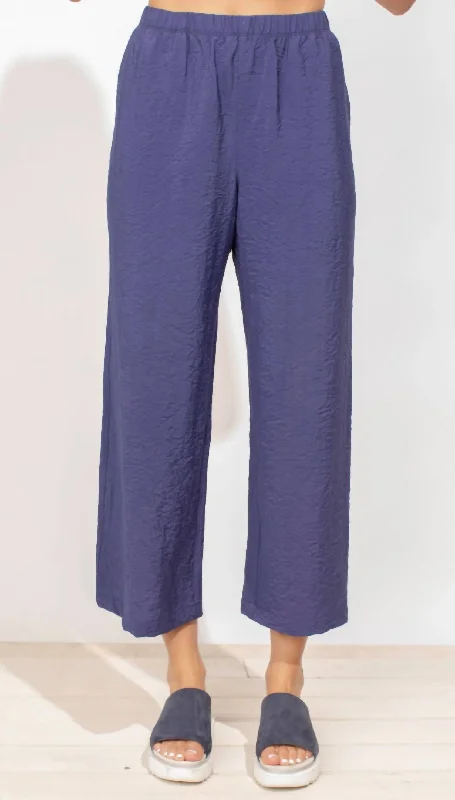 Leggings pants for everyday activities -Crinkle Easy Pant In Navy