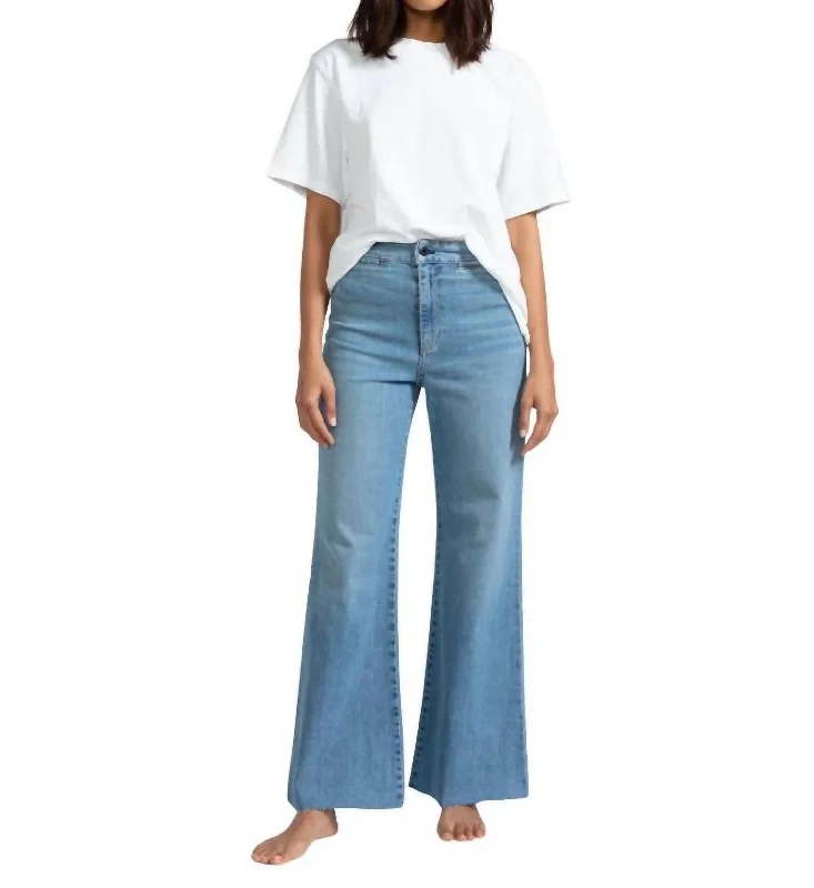 Cozy fleece pants for chilly mornings -Cropped Brighton Jean In Barrio