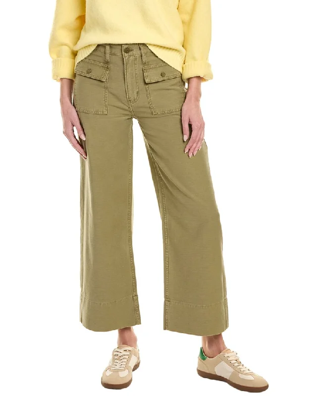 Loose-fitting pants for ultimate comfort -FRAME Denim 70s Washed Summer Sage Crop Straight Jean