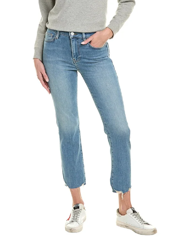 Casual lounge pants for movie nights -FRAME Denim Le High Wavey Moon Straight Jean