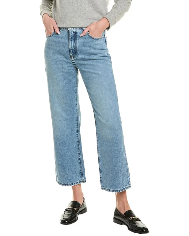 Elegant satin pants for evening wear -FRAME Denim Le Jane Divine Crop Jean