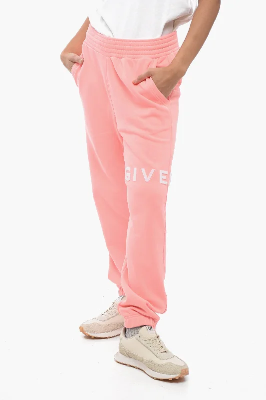 Denim capri pants for summer style -Givenchy Brushed Cotton Sweatpants with Terry Logo