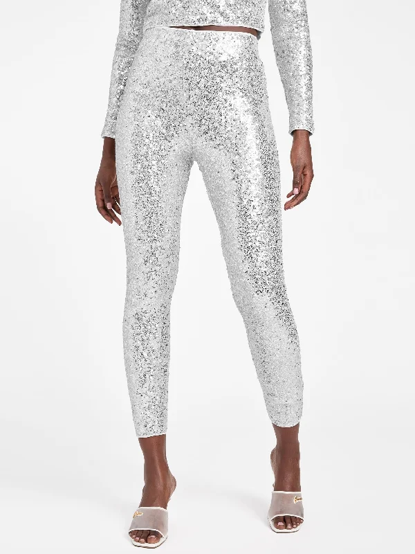 Classic corduroy pants for cool weather -Hallie Sequin Leggings