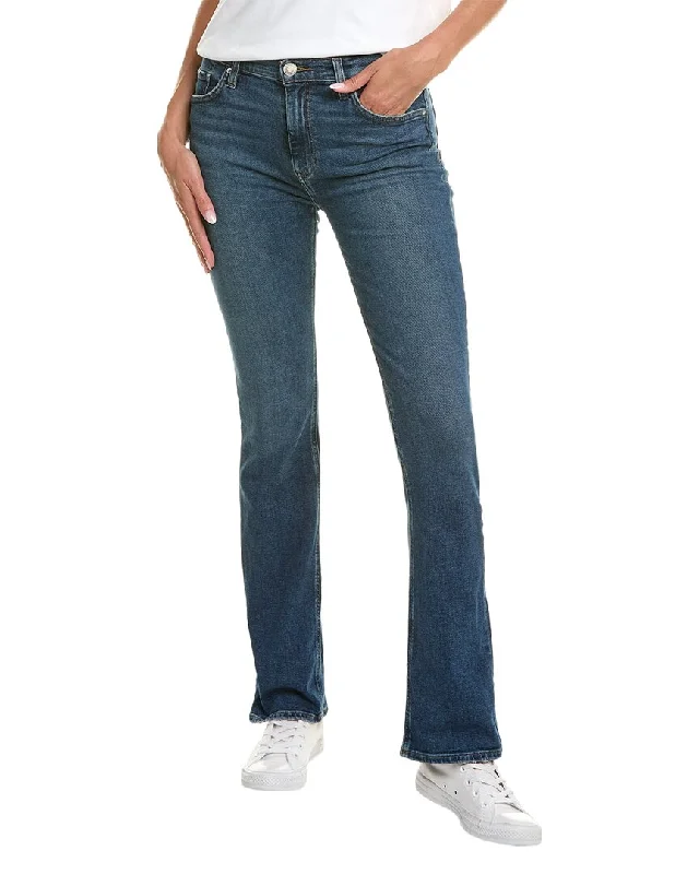 Colorful chino pants for a fun, casual outfit -HUDSON Jeans Barbara Olympic High-Rise Baby Bootcut Jean