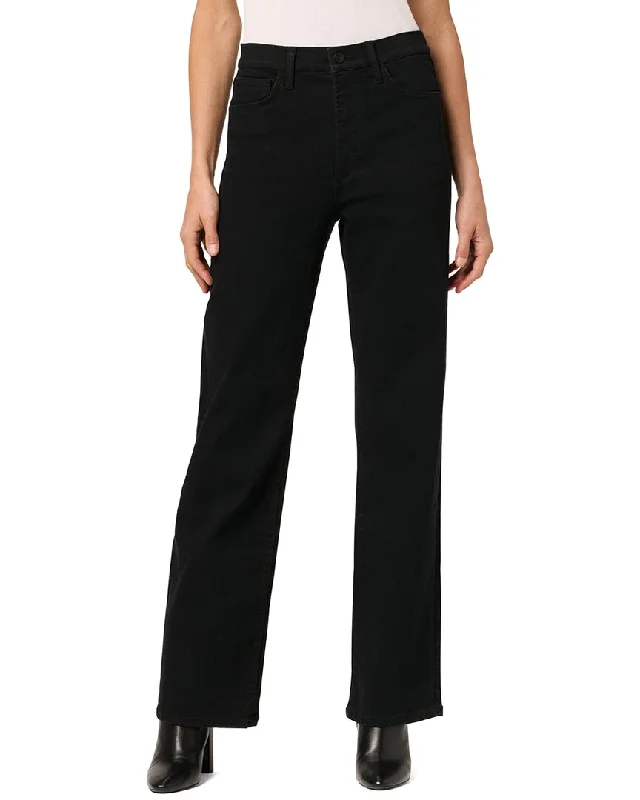 Relaxed denim pants for everyday comfort -JOE'S Jeans Black Rinse Wide Leg Jean