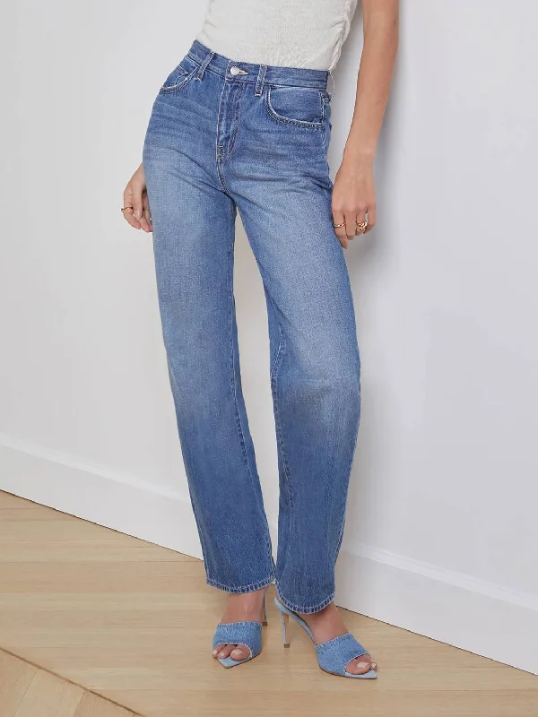 High-waisted denim pants for vintage looks -Jones Ultra High Rise Stovepipe Jean In Boyle