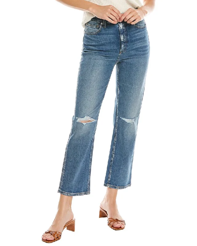 Bootcut denim pants for a flattering fit -LE JEAN Sabine Carina High-Rise Modern Straight Jean