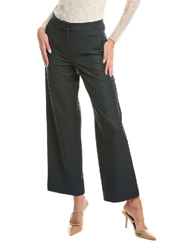 High-waisted pants for a flattering fit -Nanette Nanette Lepore Braided Pant