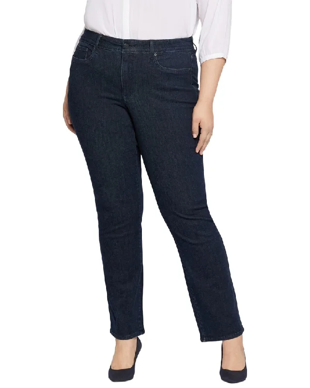 Chino pants for versatile casual looks -NYDJ Plus Marilyn Straight Jean