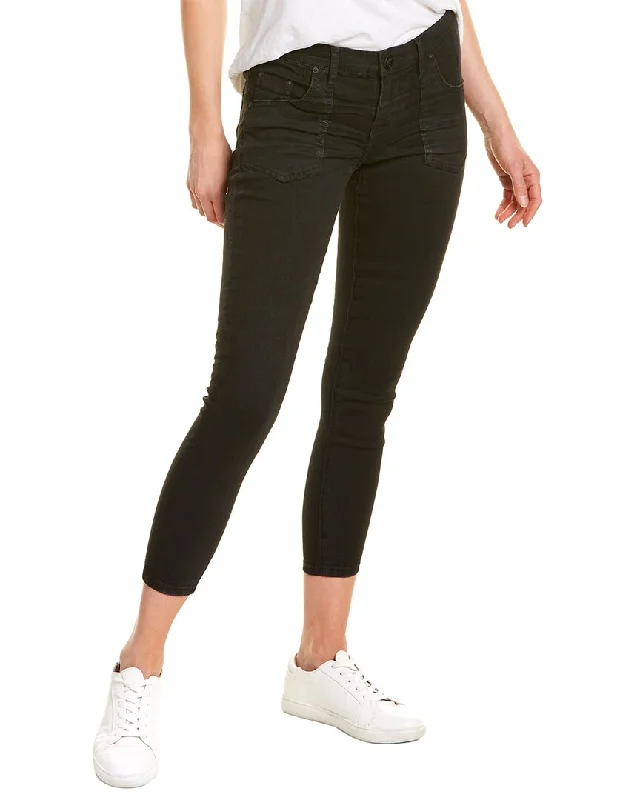 Colorful chino pants for a fun, casual outfit -One Teaspoon Freebirds II Jett Black Low-Rise Skinny Jean