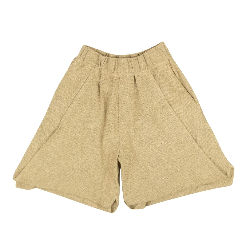 Stylish pants for office attire -Palomo Linen Blend Shorts - Beige