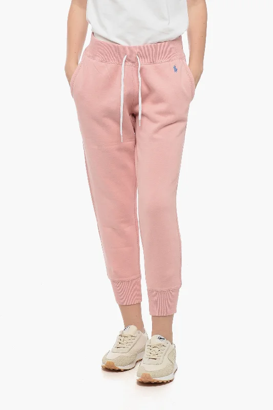 Comfy casual pants for laid-back days -Polo Ralph Lauren Fleece Cotton Blend Sweatpants with Cuffs