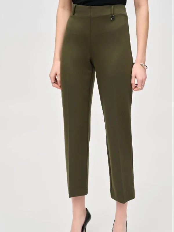 Modern slim pants for street style -Pull-On Pants In Iguana