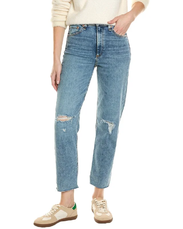 Casual hiking pants for outdoor trips -rag & bone Nina Bloomfield High-Rise Ankle Cigarette Jean