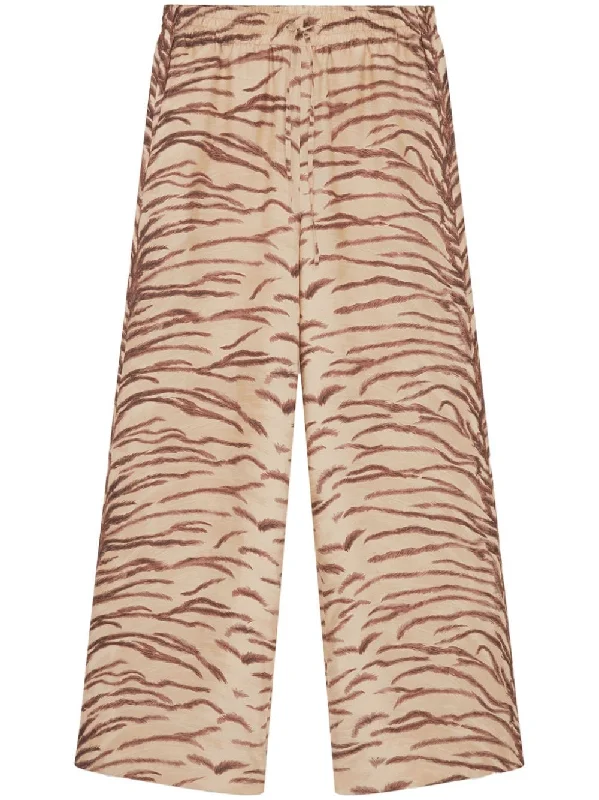 Trendy wide-leg denim pants for relaxed style -Stella Mccartney Women's Trousers