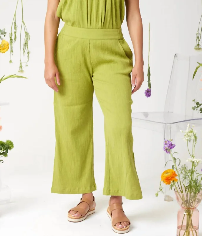 Patterned pants for a fashionable edge -Sterling Pants In Martini Olive