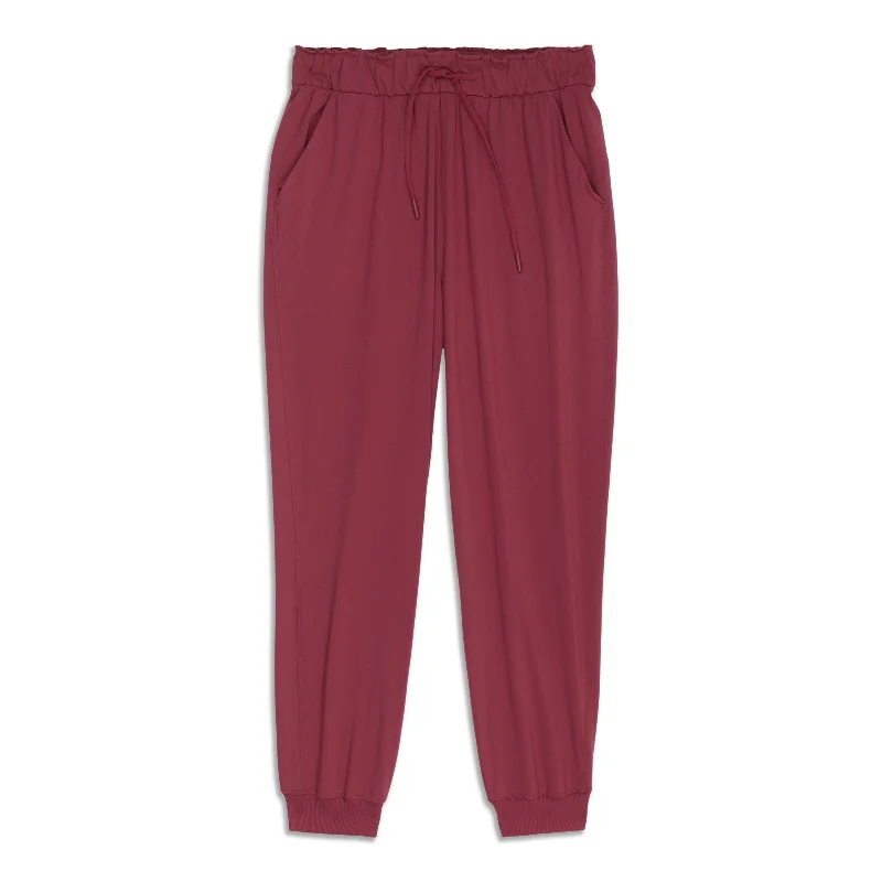 Soft jersey knit pants for relaxation -Stretch High-Rise Jogger - Resale