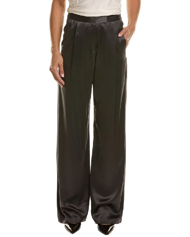 Sporty pants for running and workouts -THE SEI Silk Wide Leg Pant