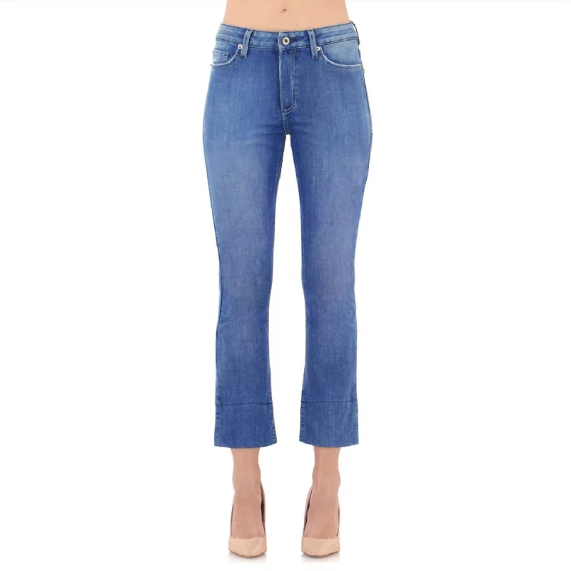 Denim shorts pants for hot weather -The Starlet Feelin Good In Blue